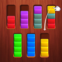 Color Sort Game Wood Puzzle 3D