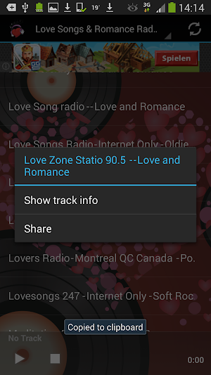 Love Songs & Romance Radio Screenshot 2