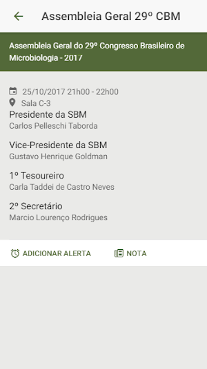 29º Congresso Brasileiro de Microbiologia Screenshot 2
