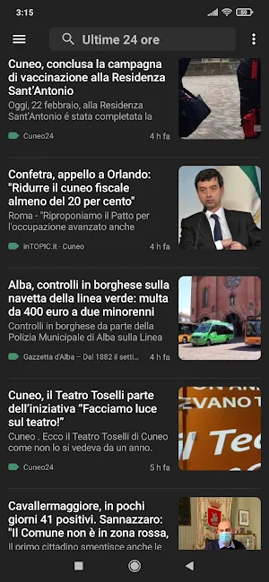 Cuneo notizie Screenshot 2