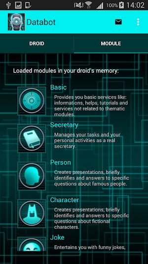 Virtual Assistant DataBot: Artificial Intelligence Screenshot 2