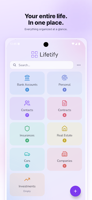 Lifetify: Contracts & Finance Screenshot 0