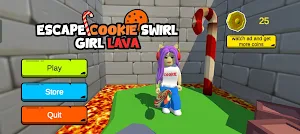 obby lava island parkour Screenshot 0