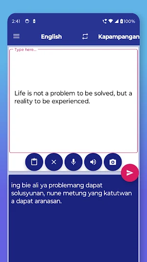 Kapampangan English Translator Screenshot 2