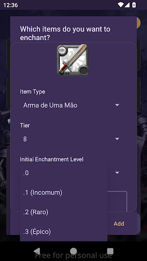 Albion Enchant Calc Screenshot 3