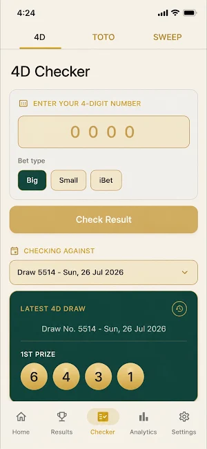 SG Lottery Results Screenshot 3
