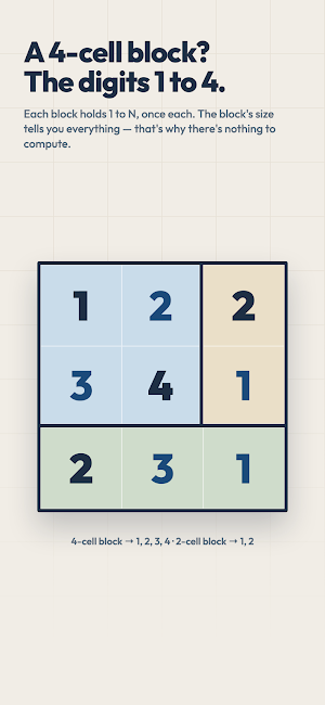 Zellige — Suguru Logic Puzzle Screenshot 3