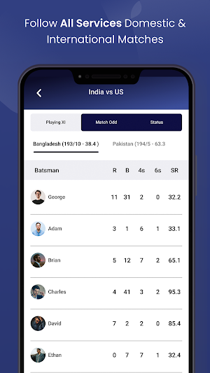 Live Cricket Match World Cup Screenshot 1