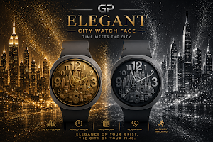 GP Elegant City Watch Face Screenshot 0