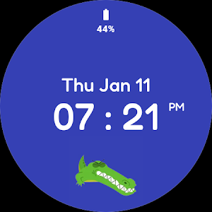 Animated Crocodile Watch Face Screenshot 3