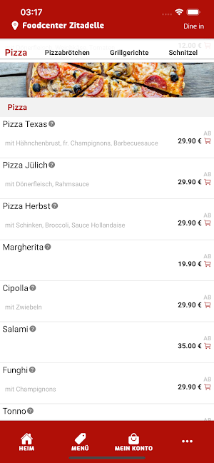 Foodcenter Zitadelle Screenshot 2