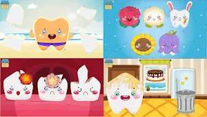 Funny Teeth kid dentist care! Games for girls boys Screenshot 0