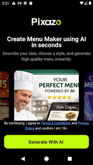 AI Menu Maker: AI Menu Creator Screenshot 0