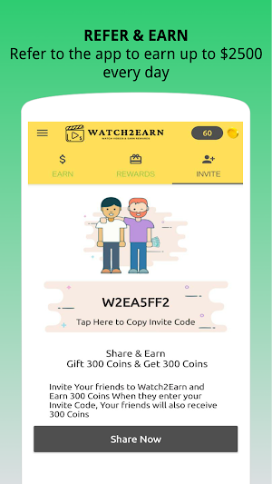 Watch2Earn - Cash Earning App Screenshot 2