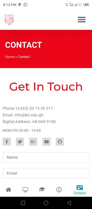 Official KTI App Screenshot 3