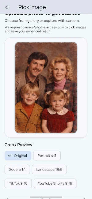 PhotoFix AI Restore Old Photos Screenshot 2