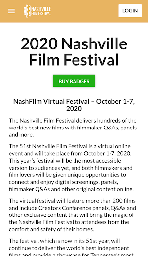 Nashville Film Festival Screenshot 1