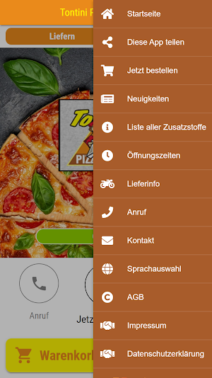 Tontini Pizza Augsburg Screenshot 2