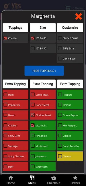 O Yes Kebab House Penygraig Screenshot 2