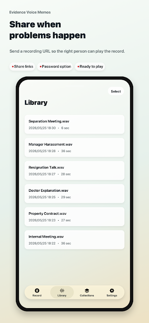 Evidence Recorder: Cloud Proof Screenshot 1