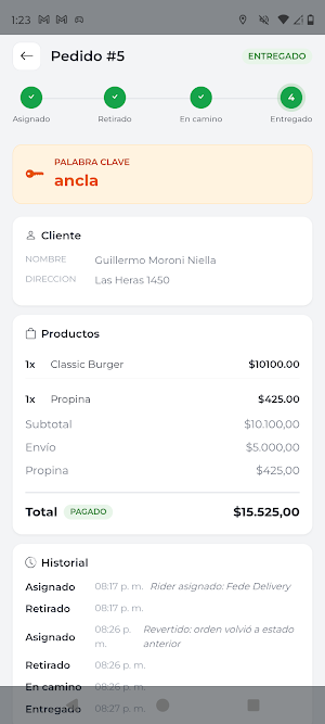 Tappeat Delivery Screenshot 2