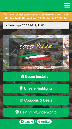 Toto Pizza Bönnigheim Screenshot 0