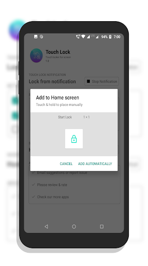 Touch Locker - Touch Protector - Screen touch lock Screenshot 2