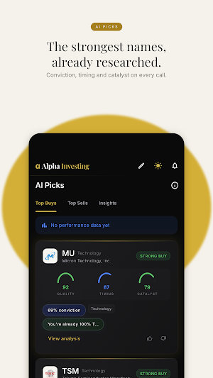 Alpha Investing - Halal Stocks Screenshot 2
