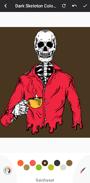 Dark Skeleton Coloring Book Screenshot 0