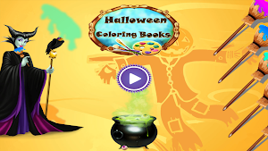 Halloween Coloring Magic Games Screenshot 0