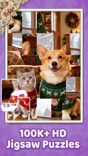 Jigsort® Xmas: Solitaire Fun Screenshot 1
