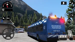 Police Bus Simulator Transport Driving Free Game Screenshot 1