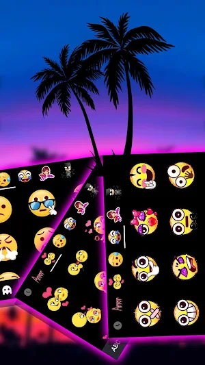 Sunset Beach 2 Keyboard Theme Screenshot 3