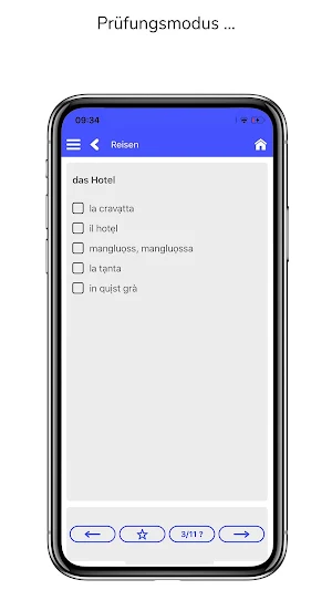 Vokabeltrainer Rumantsch Puter Screenshot 3