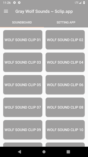 Gray Wolf Sound Collections ~ Sclip.app Screenshot 0