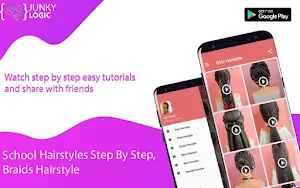 Hairstyles step by step for girls Screenshot 0