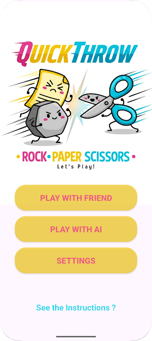 QuickThrow Rock,Paper,Scissors Screenshot 1