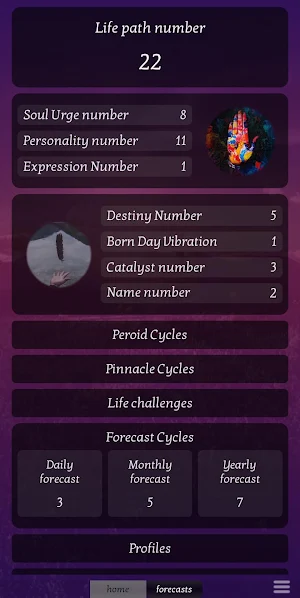 Our Numerology : Your numerology chart & forecast Screenshot 0