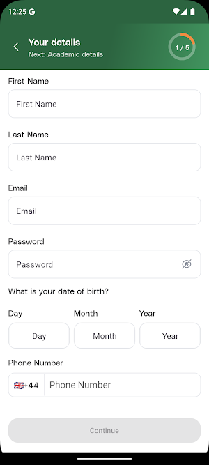 Reverse Admissions Portal Screenshot 2