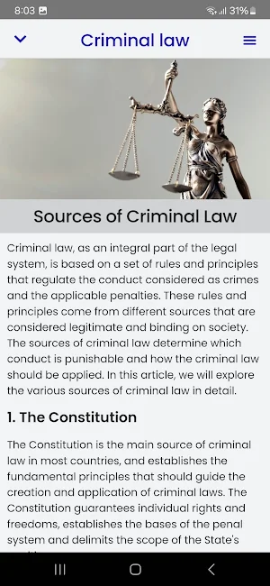 Criminal Law Course Screenshot 3