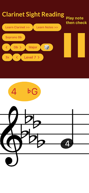 Clarinet Sight Reading Screenshot 3