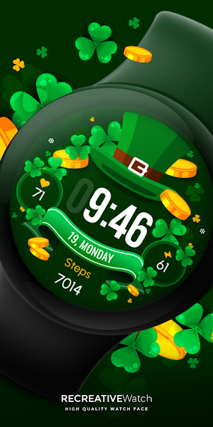 Saint Patrick's Day Watch Face Screenshot 0