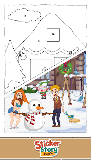 Sticker puzzle: color of love Screenshot 3