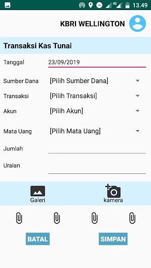 Mobile Simkeu Kemlu Screenshot 1