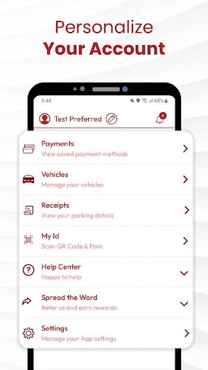 Preferred Parking App Screenshot 3