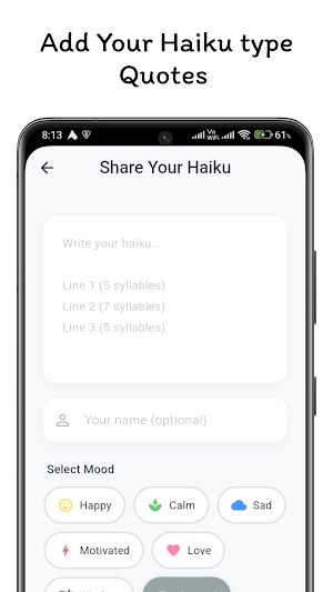 Mood Haiku Screenshot 1