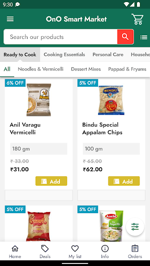 OnO Smart Market Screenshot 1