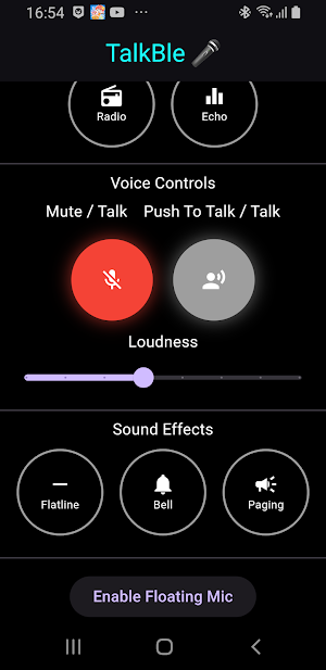 TalkBle – A Bluetooth Mic App Screenshot 2