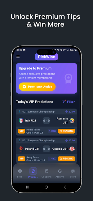 PickWise: Betting Predictions Screenshot 1