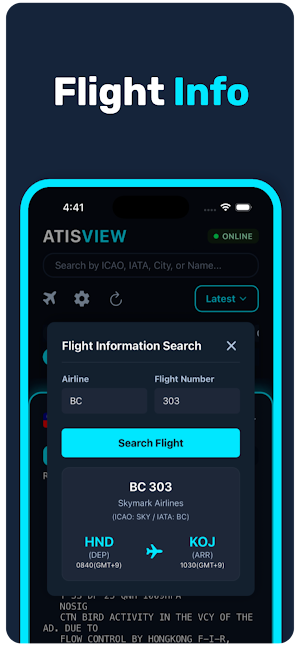 ATISVIEW – ATIS & METAR Info Screenshot 2